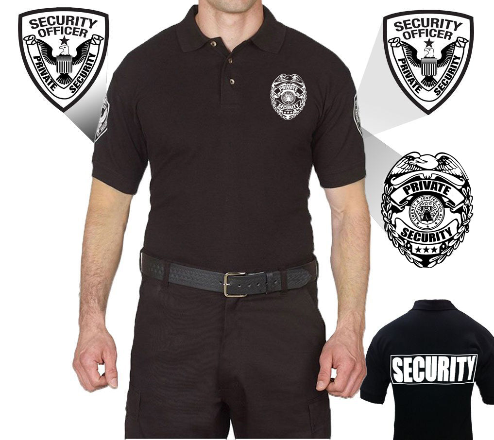 Stars Uniform Private Security Badge Polo Shirt - Primary View