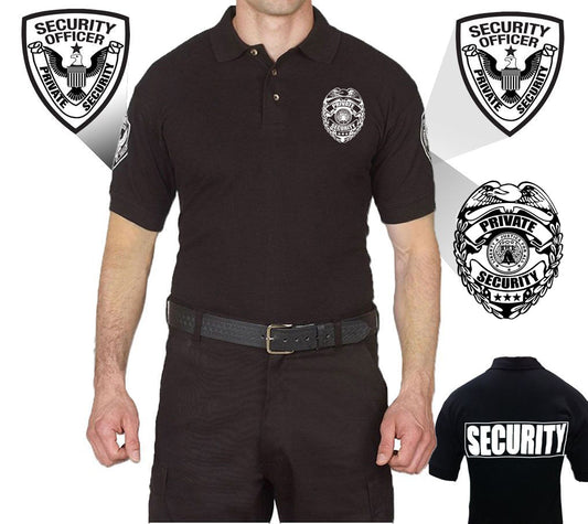 Stars Uniform Private Security Badge Polo Shirt - Primary View