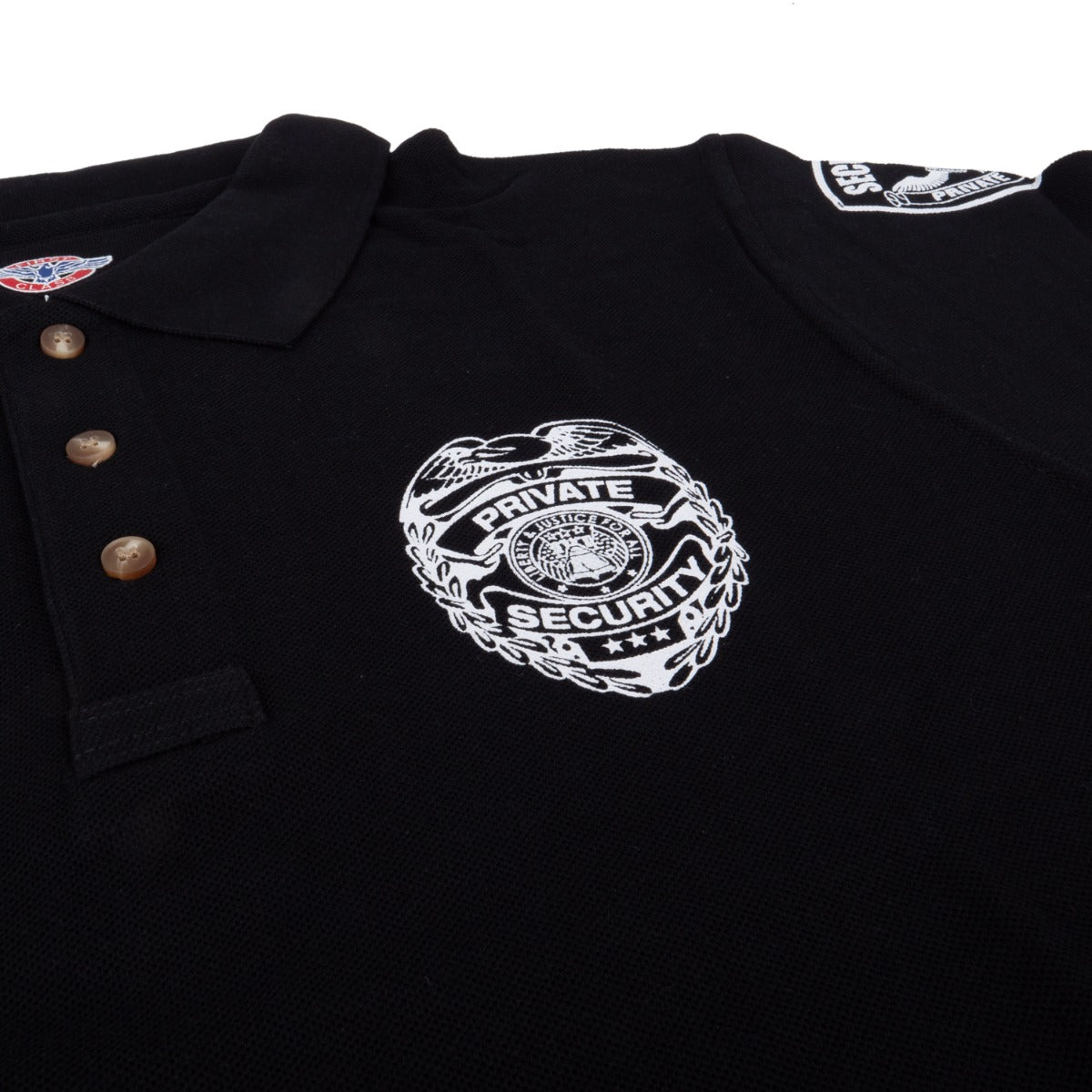 Stars Uniform Private Security Badge Polo Shirt - Alternate View