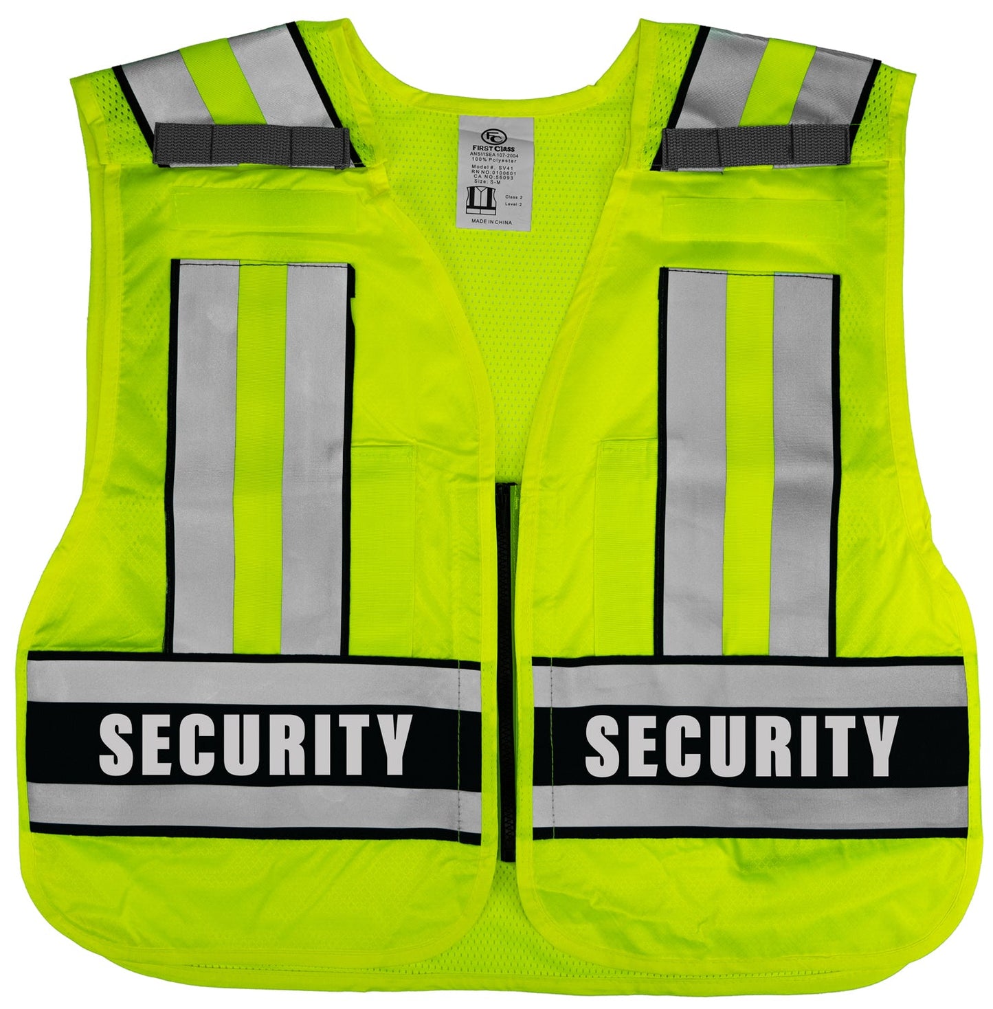 Stars Uniform Public Safety Reflective Security Vest - Detail View 2