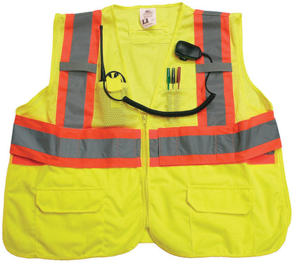 Stars Uniform Reflective Class 2 Safety Vest - Detail View 1