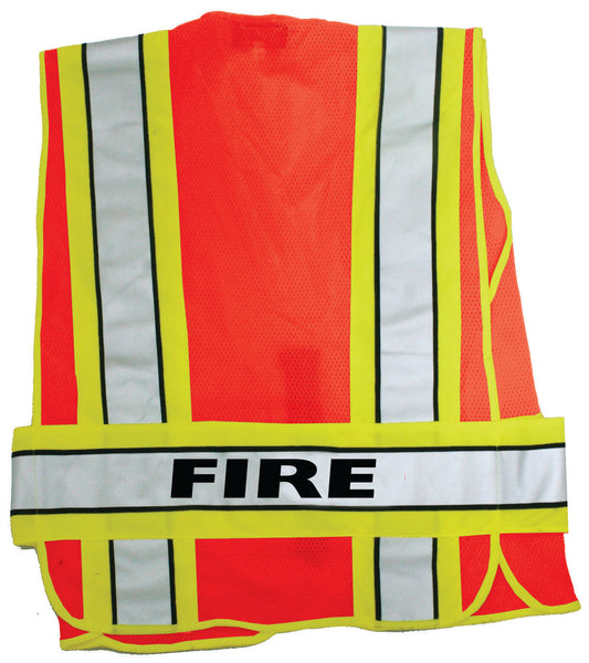 Stars Uniform Reflective Duty Vest with Fire ID (Orange) - Primary View