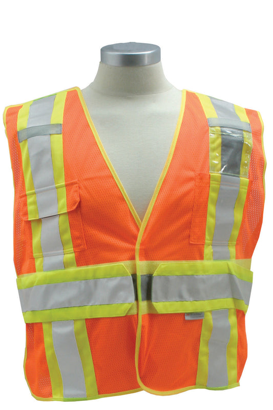 Stars Uniform Reflective Safety Vest with 3M Scotchbrite (Orange) - Primary View