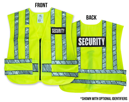 Stars Uniform Reflective Safety Vest with Optional Reflective Identifier - Detail View 2