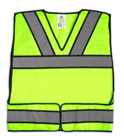 Stars Uniform Reflective Safety Vest with Security and No ID (Lime Green)