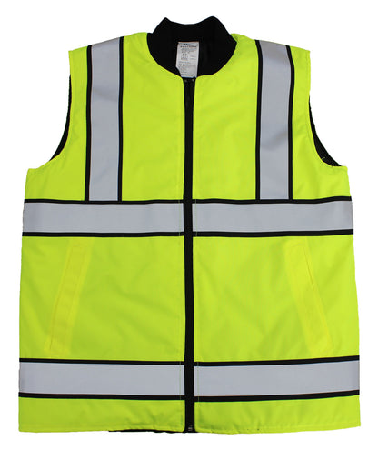 Stars Uniform Reflective Safety Vest (Yellow Green) - Detail View 1