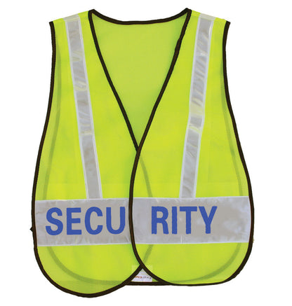 Stars Uniform Reflective Safety Vests with Message ID (Lime Green) - Detail View 8