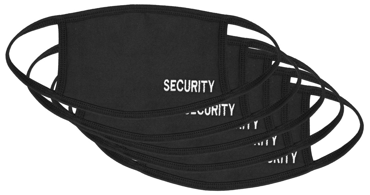 Stars Uniform Reusable Washable Security Face Mask - 5 Pack - Detail View 2
