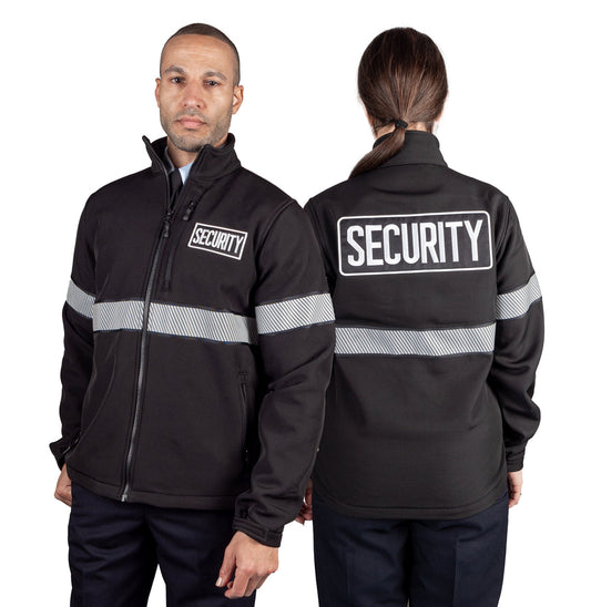 Stars Uniform Ryno Gear Reflective Security Soft Shell Jacket with Stripes - Primary View