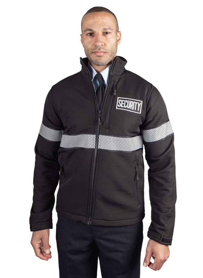 Stars Uniform Ryno Gear Reflective Security Soft Shell Jacket with Stripes