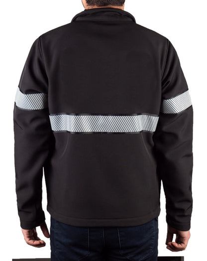 Stars Uniform Ryno Gear Soft Shell Jacket with Reflective Stripes - Detail View 1