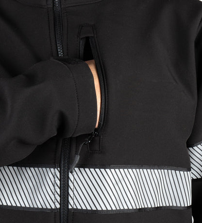 Stars Uniform Ryno Gear Soft Shell Jacket with Reflective Stripes - Detail View 2