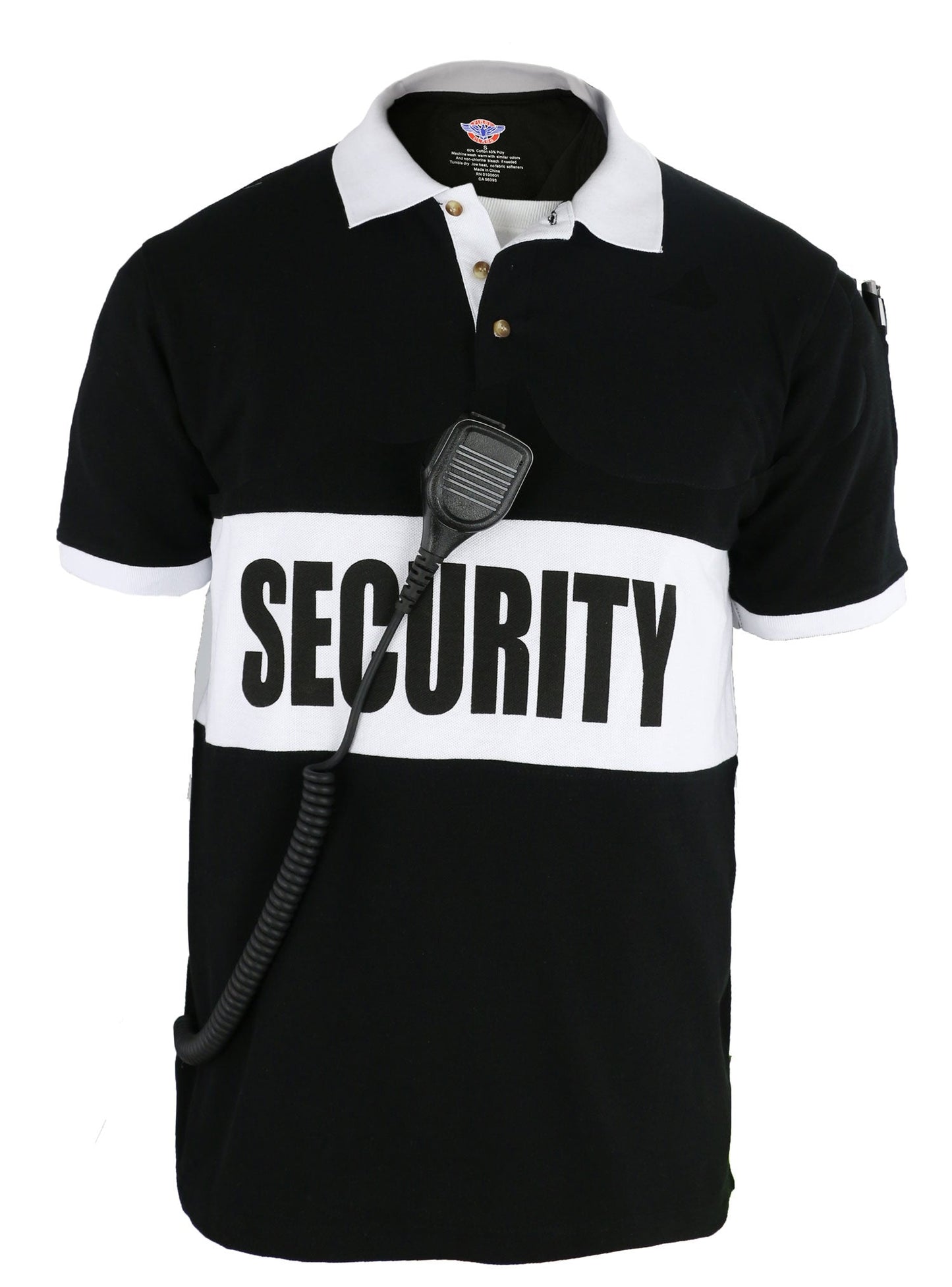 Stars Uniform Security Banner-Stripe Polo Shirt - Alternate View