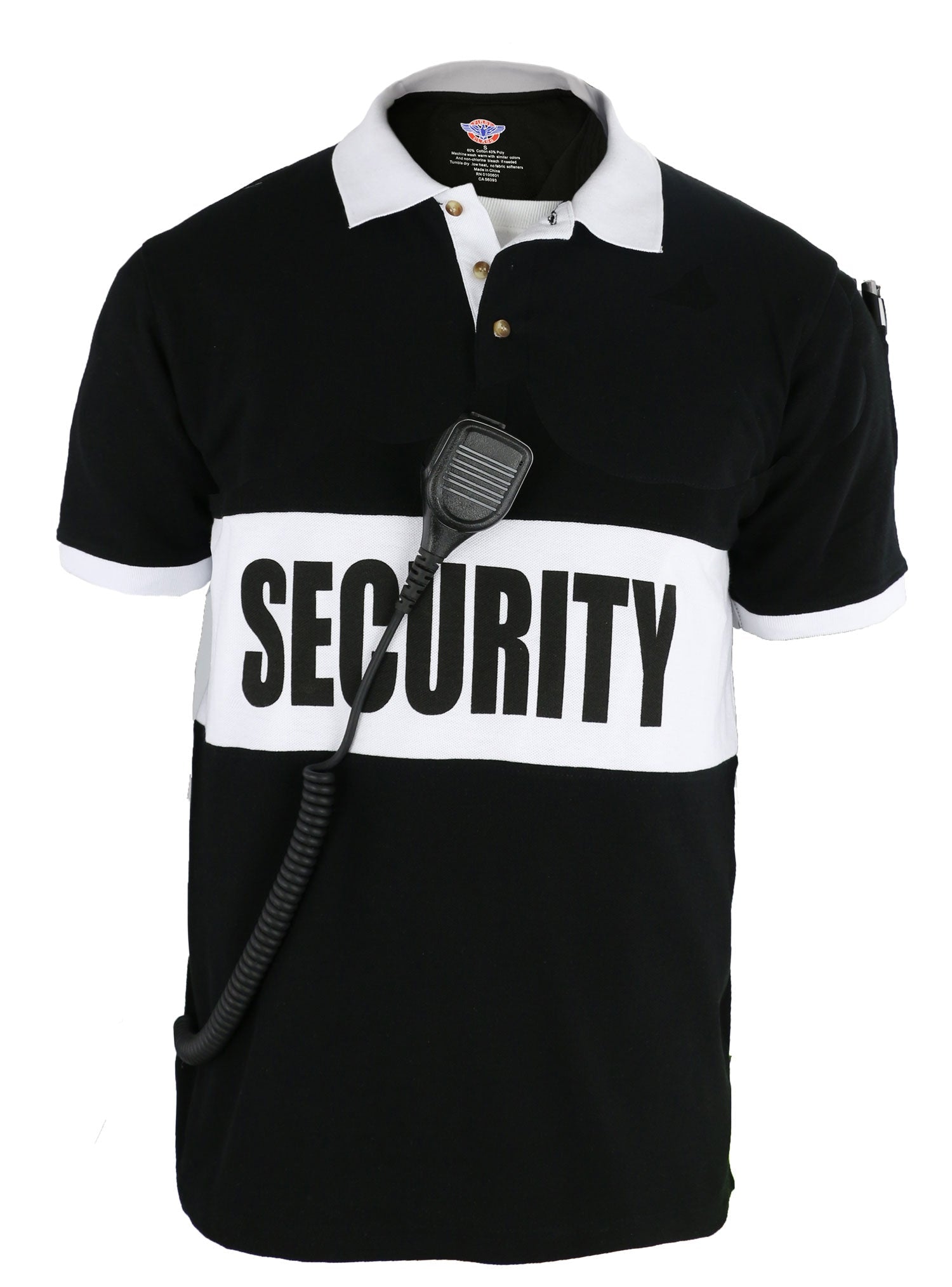 Stars Uniform Security Banner-Stripe Polo Shirt - Alternate View