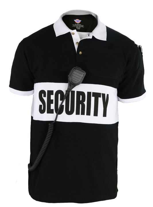 Stars Uniform Security Banner-Stripe Polo Shirt - Alternate View