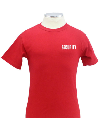 Stars Uniform Security ID 100% Cotton Short Sleeves T Shirts Front and Back - Detail View 11