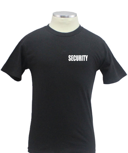 Stars Uniform Security ID 100% Cotton Short Sleeves T Shirts Front and Back - Detail View 23