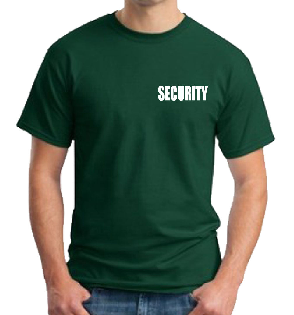 Stars Uniform Security ID 100% Cotton Short Sleeves T Shirts Front and Back - Detail View 31