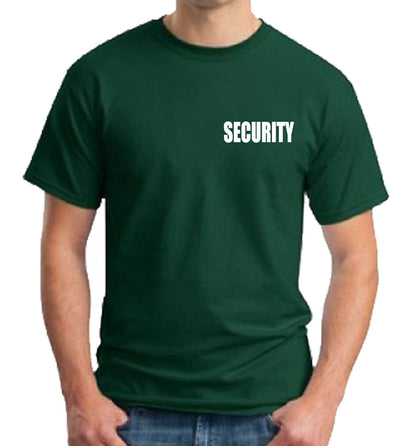 Stars Uniform Security ID 100% Cotton Short Sleeves T Shirts Front and Back - Detail View 31