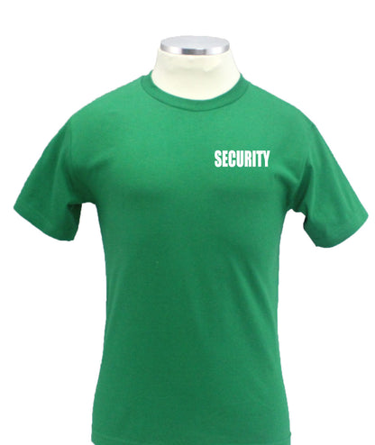 Stars Uniform Security ID 100% Cotton Short Sleeves T Shirts Front and Back - Detail View 50