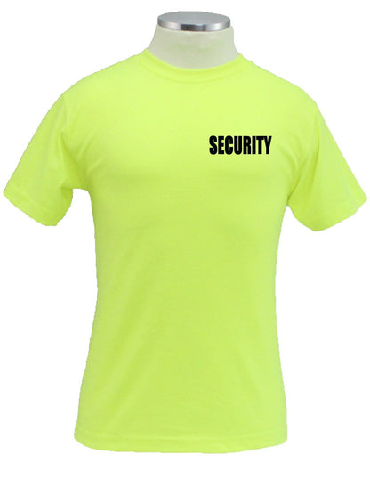 Stars Uniform Security ID 100% Cotton Short Sleeves T Shirts Front and Back - Detail View 4