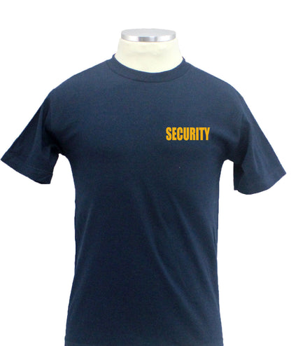 Stars Uniform Security ID 100% Cotton Short Sleeves T Shirts Front and Back - Detail View 64