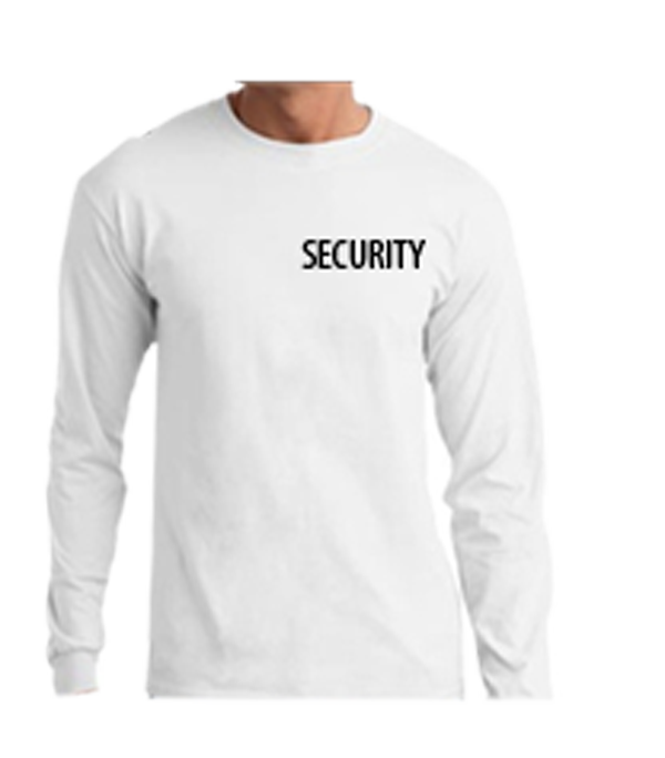 Stars Uniform Security ID AAA 100% Cotton Long Sleeves T Shirts - Primary View