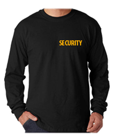 Stars Uniform Security ID AAA 100% Cotton Long Sleeves T Shirts - Detail View 19
