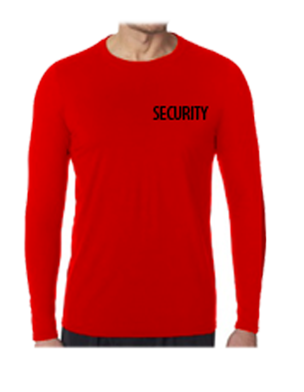 Stars Uniform Security ID AAA 100% Cotton Long Sleeves T Shirts - Detail View 1