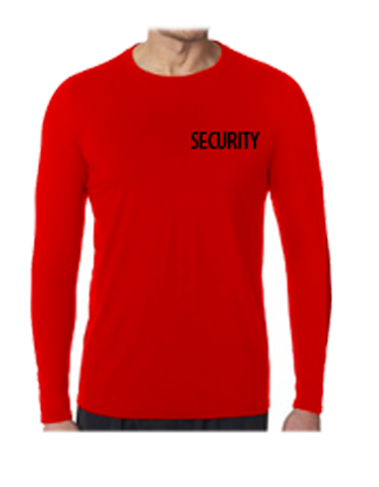 Stars Uniform Security ID AAA 100% Cotton Long Sleeves T Shirts - Detail View 1