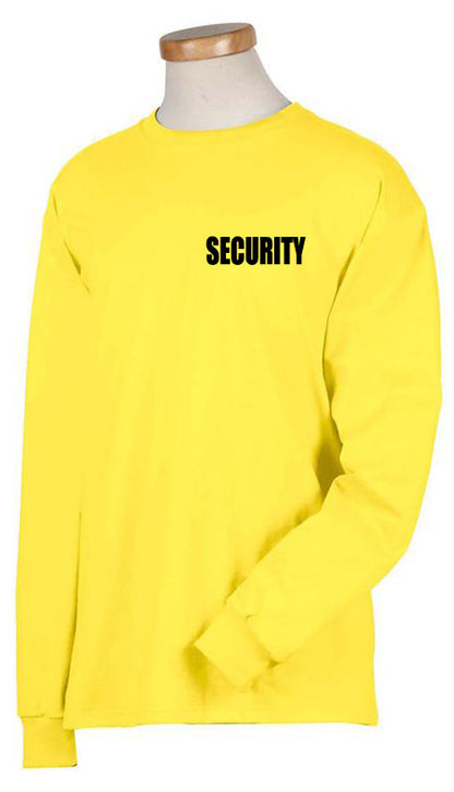 Stars Uniform Security ID AAA 100% Cotton Long Sleeves T Shirts - Detail View 37