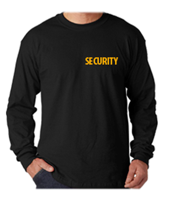 Stars Uniform Security ID AAA 100% Cotton Long Sleeves T Shirts - Detail View 2