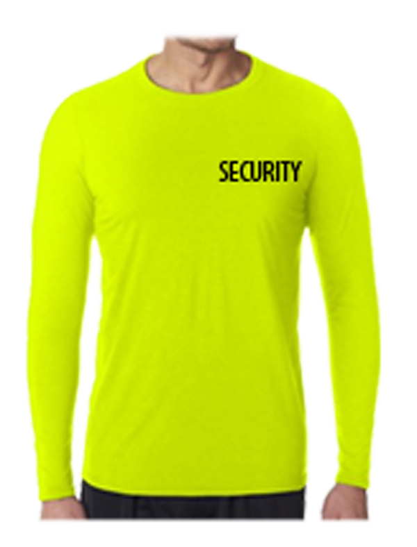 Stars Uniform Security ID AAA 100% Cotton Long Sleeves T Shirts - Detail View 3