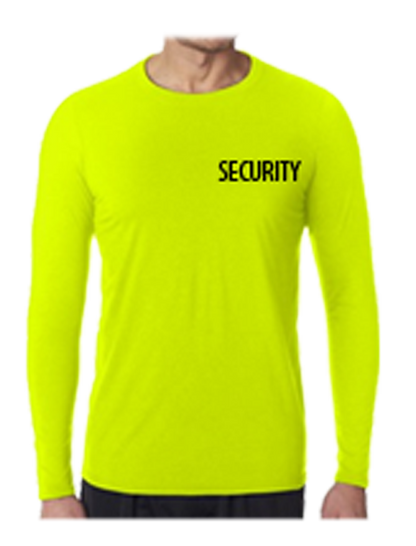 Stars Uniform Security ID AAA 100% Cotton Long Sleeves T Shirts - Detail View 3