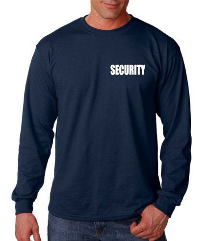 Stars Uniform Security ID AAA 100% Cotton Long Sleeves T Shirts - Detail View 48