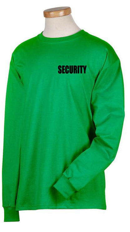 Stars Uniform Security ID AAA 100% Cotton Long Sleeves T Shirts - Detail View 53
