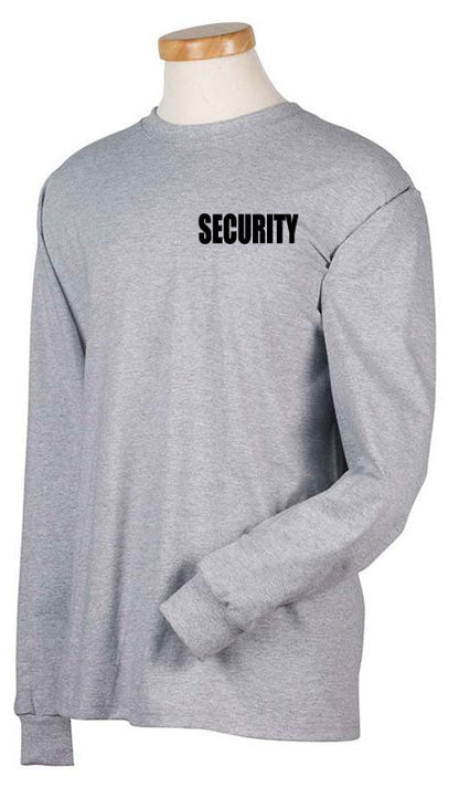 Stars Uniform Security ID AAA 100% Cotton Long Sleeves T Shirts - Detail View 69