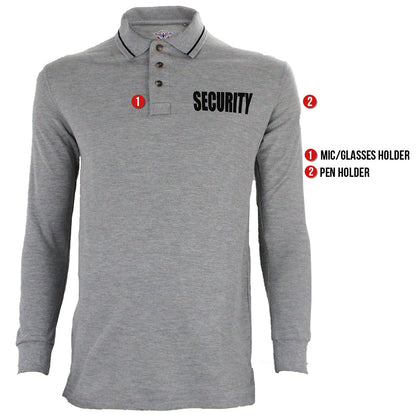 Stars Uniform Security Long Sleeve Polo - Detail View 10