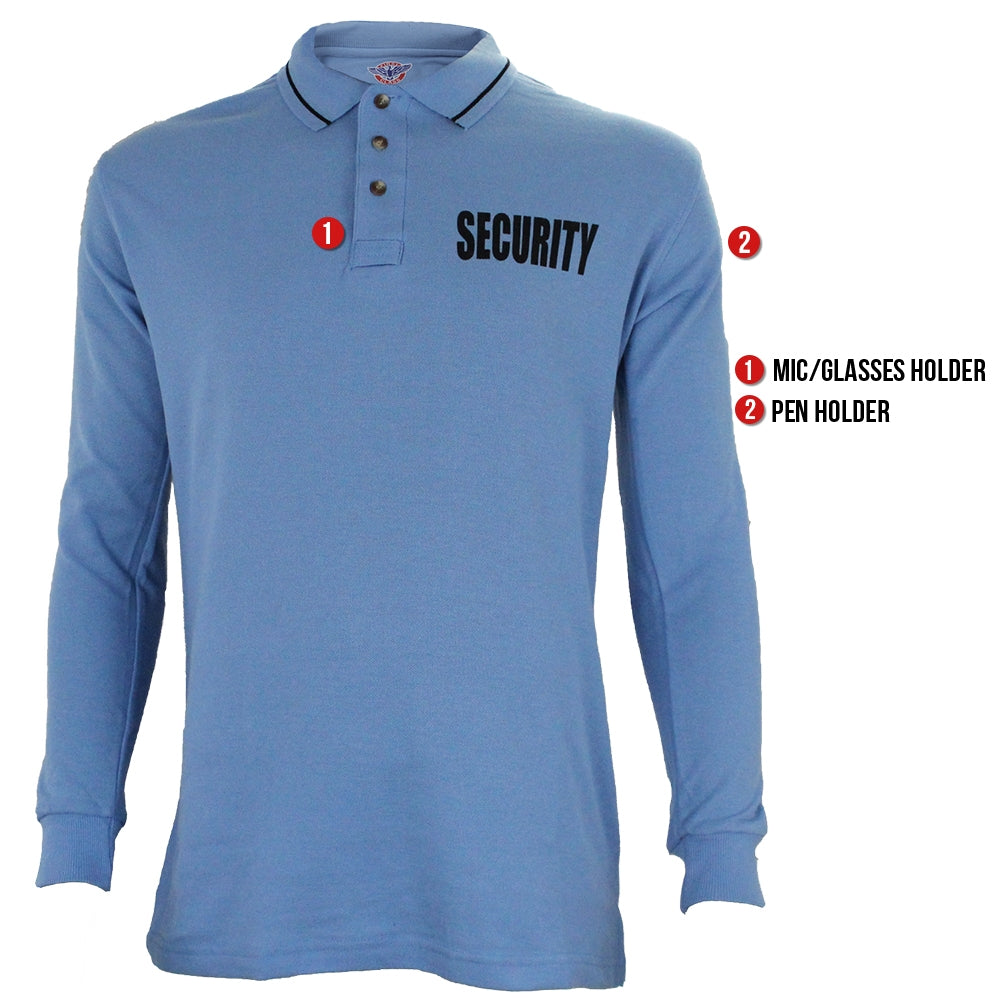 Stars Uniform Security Long Sleeve Polo - Detail View 12
