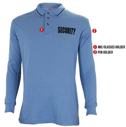 Stars Uniform Security Long Sleeve Polo - Detail View 12