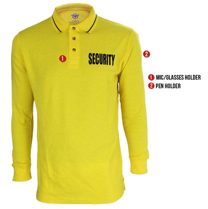 Stars Uniform Security Long Sleeve Polo - Detail View 13