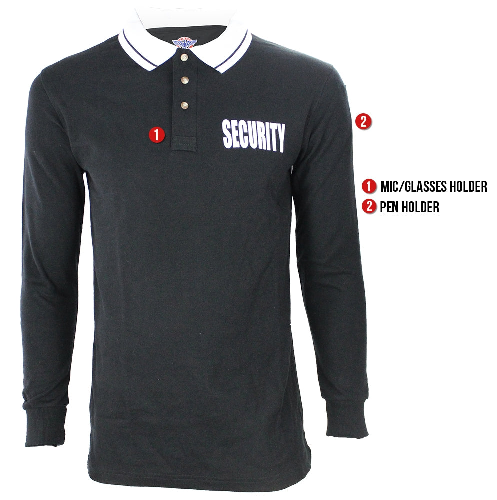 Stars Uniform Security Long Sleeve Polo - Detail View 15