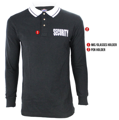 Stars Uniform Security Long Sleeve Polo - Detail View 15