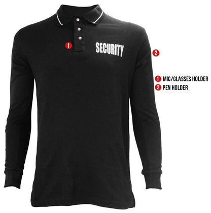 Stars Uniform Security Long Sleeve Polo - Detail View 17