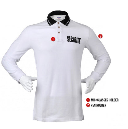 Stars Uniform Security Long Sleeve Polo - Detail View 4