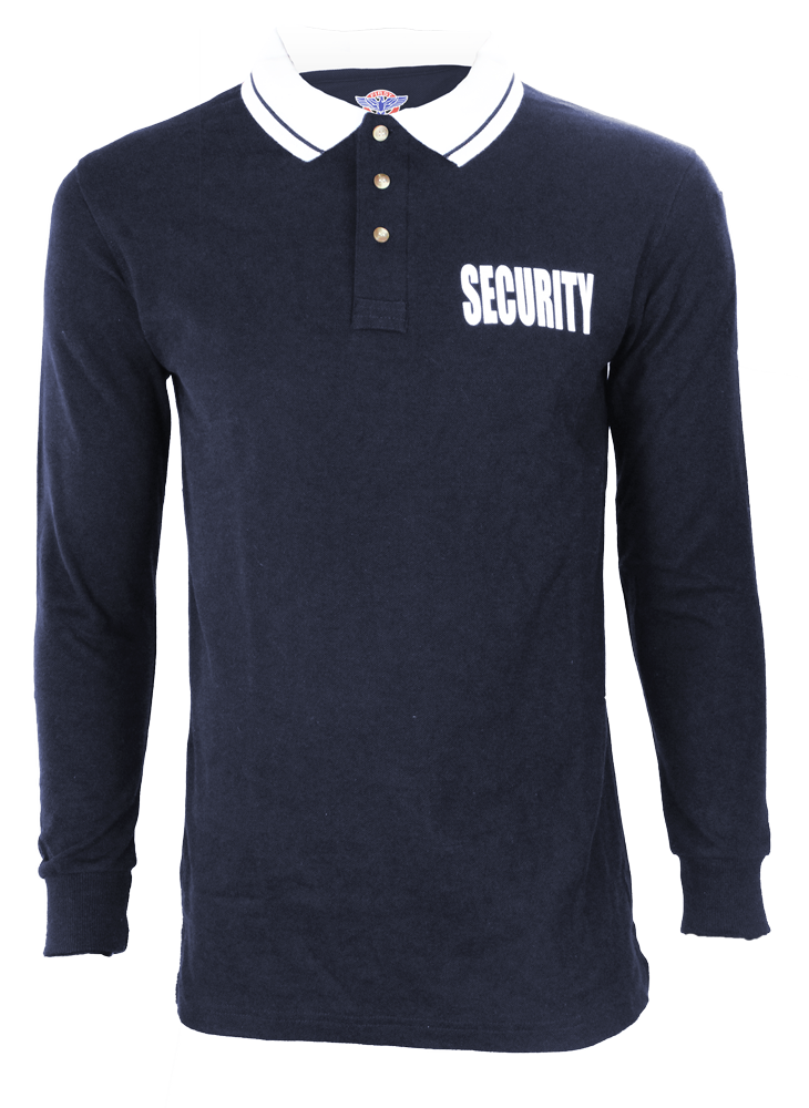 Stars Uniform Security Long Sleeve Polo - Detail View 64