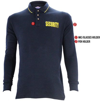 Stars Uniform Security Long Sleeve Polo - Detail View 5