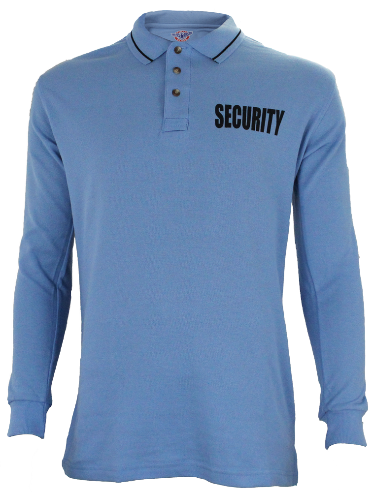 Stars Uniform Security Long Sleeve Polo - Detail View 75