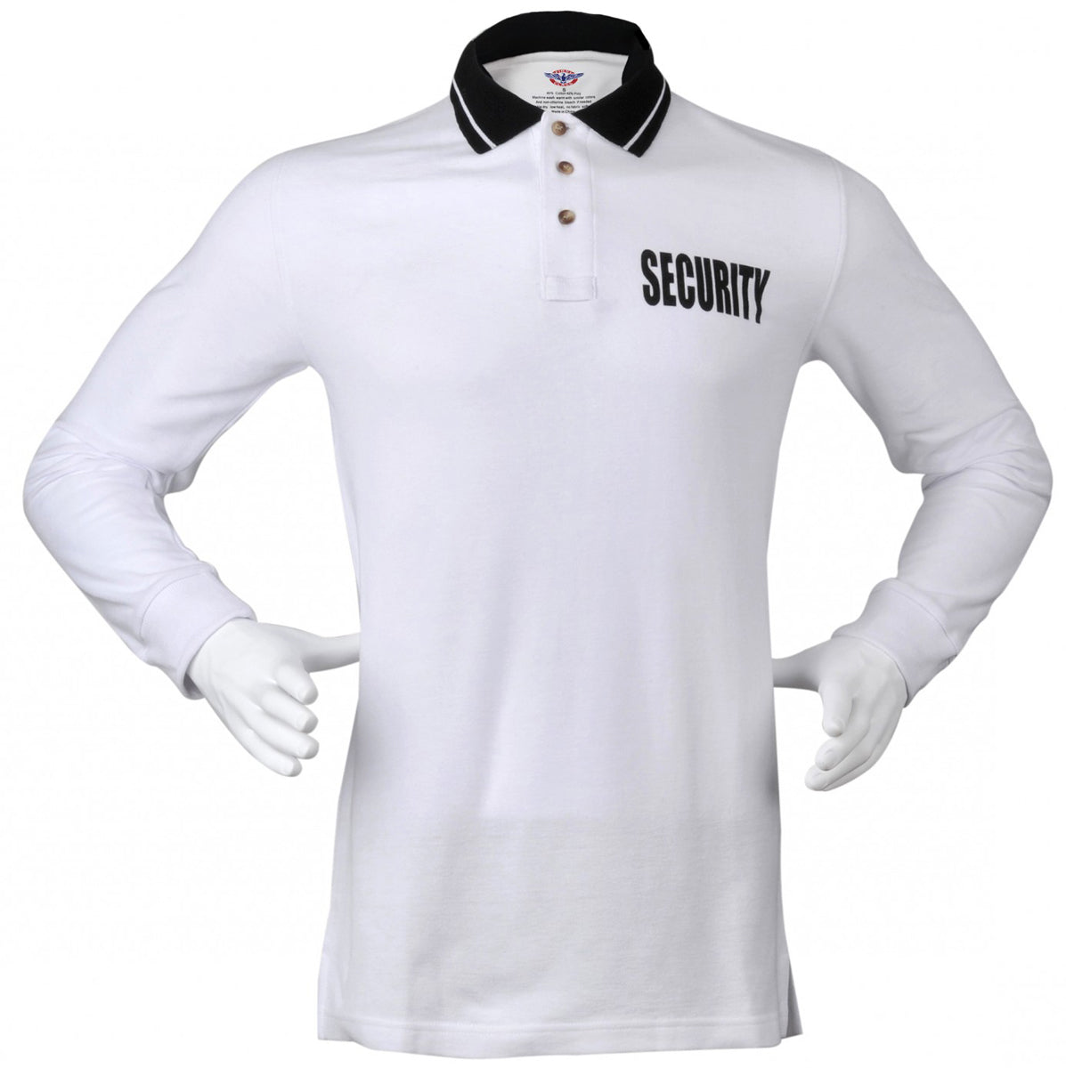 Stars Uniform Security Long Sleeve Polo - Detail View 78