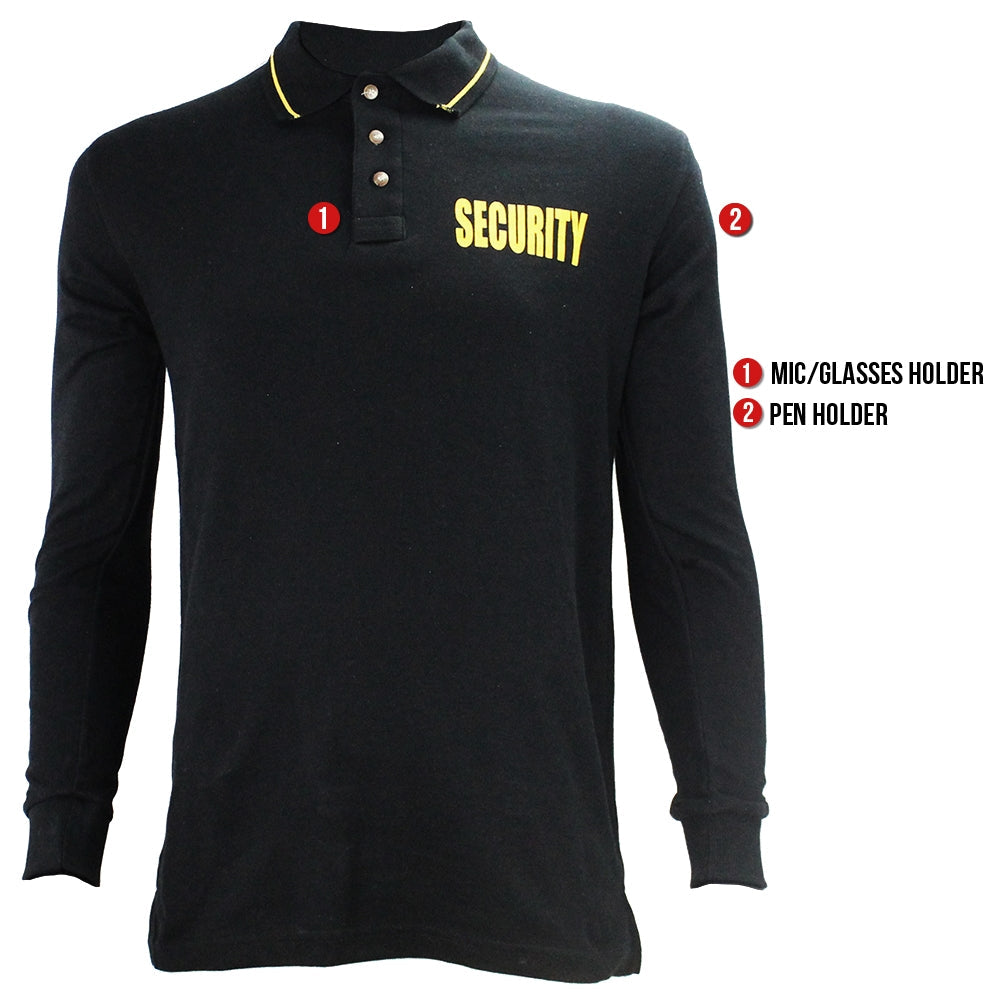 Stars Uniform Security Long Sleeve Polo - Detail View 7